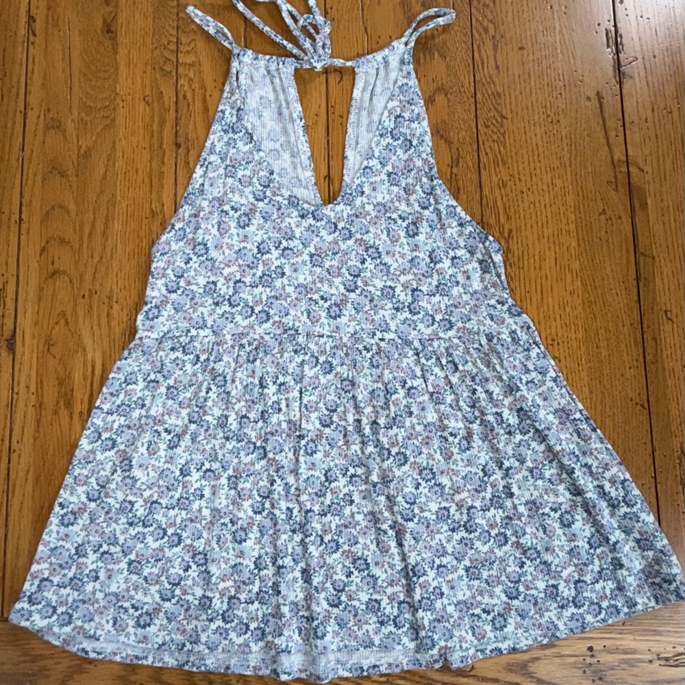 American Eagle sz XS Floral Sleeveless Tunic Top